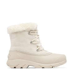 Sorel Women's Snow Angel Waterproof Winter Boot Cute Winter Snow Boots, Cream Round Toe Boots For Outdoor, Snow Boots Women Outfits, Scandinavia Trip, Snow Shoes Women, Trendy Winter Boots, Cute Snow Boots, Waterproof Boots Winter, Cabin 10