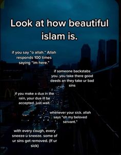 an advertisement with the words, look at how beautiful islam is