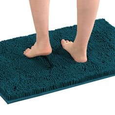 PRICES MAY VARY. SUPER SOFT: Crafted from thick and velvety microfiber chenille, give your feet the gift of exceptionally comfort and massage feeling, transform your bathroom into a home spa oasis NON SKID: With strong and durable PVC backing, helps keep mats airy and fresh and gentle to the floor, keep in space well when the floor is dry, perfect for stepping out of the shower or bath WELL ABSORBENT：The water on the mat dries quickly, making your feet feel the ultimate luxury enjoyment, spruce Spa Oasis, Rich Decor, Rug For Bathroom, Bathroom Luxury, Shaggy Rugs, Non Slip Rug, Bath Store, Plush Rug, Shower Mat