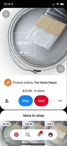 the home depot is selling paint and other items