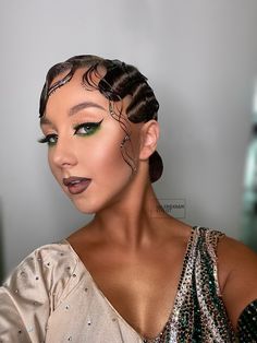 Latin Ballroom Hairstyles, Latin Hairstyles, Competition Makeup, Ball Room, Latin Ballroom