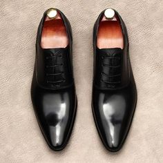 Color: Black, Size: 40 Fitted Black Leather Shoes For Semi-formal Occasions, Black Pointed Toe Formal Lace-up Shoes, Black Wingtip Lace-up Shoes For Formal Occasions, Black Plain Toe Oxfords For Party, Black Cap Toe Semi-formal Loafers, Black Plain Toe Lace-up Party Shoes, Black Plain Toe Lace-up Shoes For Party, Black Plain Toe Dress Shoes For Party, Black Cap Toe Lace-up Shoes For Office