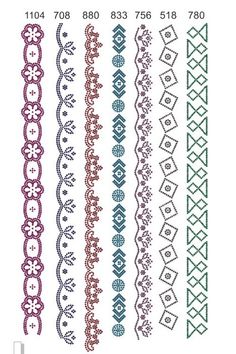 an image of different designs for embroidery