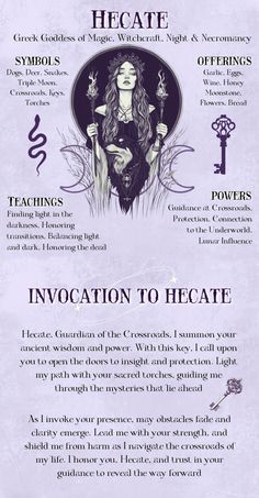 Delve into the enigmatic world of Hecate, the powerful Greek goddess of crossroads, magic, and the moon. This compact сhecklist guide offers insights into her symbols, offerings, and unique powers. Learn how to connect with her ancient energy through invocation and honour her with meaningful offerings. Whether you're exploring Greek mythology, goddess worship, or witchcraft, this guide is your key to unlocking the mysteries of Hecate. 🌙✨ #Hecate #GoddessHecate #GreekGoddess #Witchcraft #DivineFeminine #MoonMagic #HecateInvocation #SymbolsAndOfferings #PaganTraditions #Hekate #HecateWorship #Hecatean #DarkGoddess #MoonGoddess #WitchyWays #SpiritualPractice #AncientDeities #GoddessEnergy #Ihonournvocation Hekate November 16, Symbols For Hecate, Who Is Hecate Goddess, Hecate November 16, Hekate Symbolism, Altar To Hecate, Hecate Spells Witchcraft, Offering For Hecate, Night Of Hecate Ritual