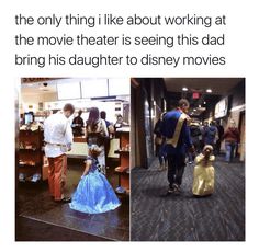 the movie theater is seeing this dad bring his daughter to disney movies father goals tag a dad