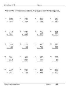 the worksheet for adding subtitles to two digit numbers