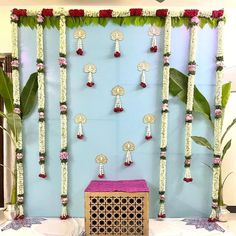 Simple Sreemantham Decoration At Home, Varalakshmi Decoration, Diwali Decoration Lights, Engagement Backdrop, Ganpati Decor, Indian Wedding Stage, Naming Ceremony Decoration