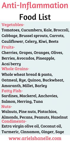 Inflammatory Foods List, Inflammation Foods, Magia Das Ervas