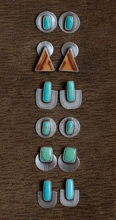 Western Jewerly, Turquoise Stone Jewelry, Antler Jewelry, Country Jewelry, Metalsmithing Jewelry, Earrings Inspiration, Jewelry Lookbook