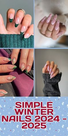 Simple Winter Nails, Cozy Mood, Winter Manicure, Cream Art, Spring Nail Designs, Pink Polish, Blue Gel, Nail Type, Neutral Art