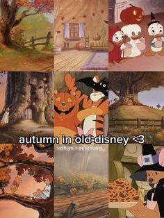 many different pictures of winnie the pooh and her friends in disney's animated movies