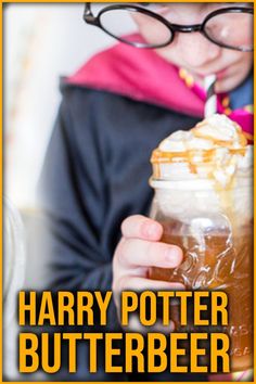 harry potter butterbeeer recipe in a mason jar