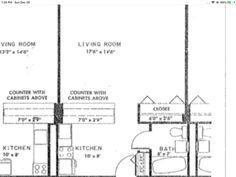 the floor plan for a two bedroom apartment