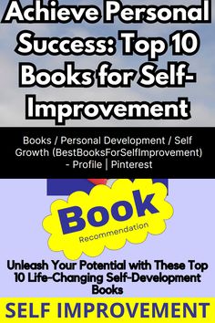 an advertisement for the self improvement book