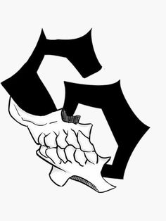 a black and white drawing of a human hand holding the letter s with two hands