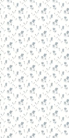 a white and gray wallpaper with flowers on it