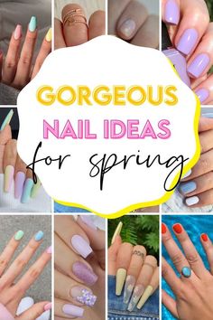 March Nails Almond, Nails Acrylic March, Spring Gel Nails Ideas, Nail Ideas For Spring, Summer Nails Short, Spring Nail Ideas, Manicured Nails, Bella Nails, March Nails