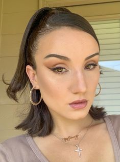 Bella Hadid Inspired Hair & Makeup, Sleek Pony, Sleek Hair, Side Part Hair, Retro Hair, Model Makeup, Hadid Makeup, Gigi Haid. Sleek Open Hair, Gelled Back Hair, Side Part Hair, Sleek Back Hair, Hair Side Part, Bella Hadid Hair, Hair Retro, Part Hair, Sleek Hair