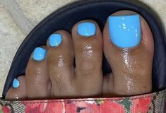 Blue Nails Feet Pedicures