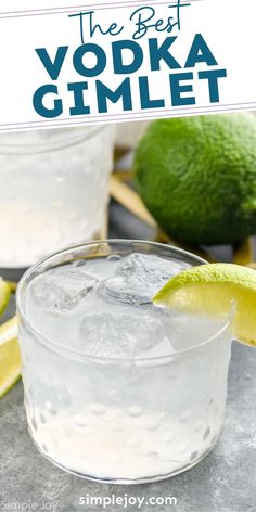 the best vodka gimlet recipe with limes and ice