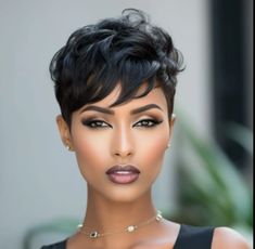 Short Hair Off Face Pixie Haircuts, 30s Hairstyles Black Women, Short Quickweave Styles, 2024 Black Hair Styles, Short Hair Styles Pixie Black Women, Short Black Hair Styles, Short Hair Styles For Black Women, Short Sassy Hair Black Women, Short Hair Pixie Cuts Black Women