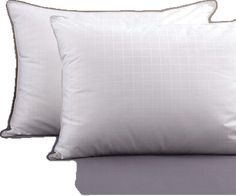 two white pillows on top of each other