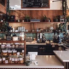 a coffee shop filled with lots of items