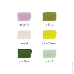 the different shades of paint that are used to create this color scheme for your home