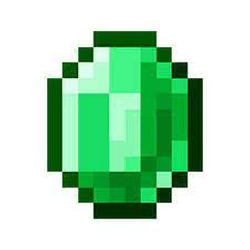 an image of a pixellated green object