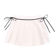 Elevate your style with our Women's High Waist Bow Pleated Skirt. The high waist and bow detail add a touch of sophistication to this elegant piece. The pleated design creates a flattering silhouette, perfect for any occasion. Indulge in luxury fashion and stand out from the crowd. Features: -95% Polyester -High Waist -Bow -Pleated Design -Solid Color -Regular fit -Urban style High Waist Pleated Tennis Skirt For Party, Summer Mini Skirt With Bow Detail, Formal Mini Skirt Skort For Summer, Summer Mini Skirt With Bow, Formal Mini Skort For Summer, Formal Summer Mini Skort, Chic High Waist Flowy Tennis Skirt, Chic Tie Waist Skirt For Party, Chic Pleated Tennis Skirt For Party