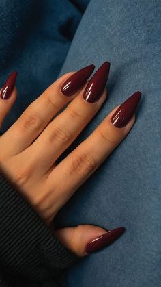 trendy burgundy nail designs in dark red hues for a polished look From classy black and short French tips to chrome and acrylic short nails these elegant nail art ideas are perfect for your next manicure Boost your nail game with sophisticated burgundy nail designs.
#burgundynails #nailtypes #nail shape chart #nudenails
#minimalistnails #frenchnails #winenails #winerednails
#unghiebordeauxgel #redwinenails #unghiebordeaux Vampire Red Nails Acrylic, Elegant Red Nails Design Classy, Short Maroon Acrylic Nails, Deep Raspberry Nails, Blue And Burgundy Nails, Short French Nails Ideas, Chrome Nails Burgundy, Chrome Dark Nails, Dark Red Cherry Nails