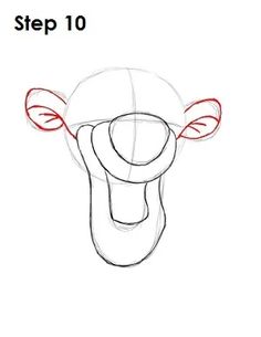 how to draw a cartoon sheep's head with the eyes closed and nose open