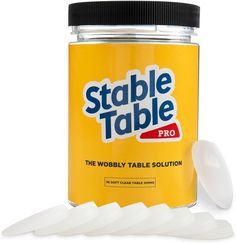 PRICES MAY VARY. Circular design for more area space Anti-slip effect for almost any surface Easily stackable to fix any wobbly furniture 5 3/4" Wedges Specialized polymer material for firm hold BEST Wobbly Table Fix Table Leg Levelers - EXCELLENT ANTI-SLIP EFFECT: Plastic pad shims for leveling on any surface. These table shims are designed with grooved bottom surface, make it hold the furniture firmly in place, prevent them slipping or sliding. - TOUGH AND DURABLE: Stable Table shims made from custom hybrid PVC plastic will hold up almost any construction project without fail. Perfect furniture levelers, toilet shims, fountain shims, aquarium, pool table, and more. - MOST RELIABLE: Perfect for outdoor sidewalk restaurant and cafe tables. Just wedge it for suddenly level tables.Stable Tab Home Improvement Diy, Restaurant Table, Table Leg, Wedges, Doors, Home Improvement, Restaurant, Texture, Furniture