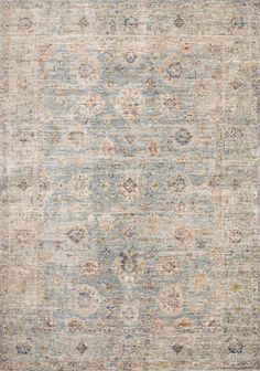 Loloi Revere REV-09 Light Blue/Multi Area Rug – Incredible Rugs and Decor Calming Color Palette, Loloi Rugs, Rug Direct, Grey Carpet, Calming Colors, Carpet Colors, Burke Decor, Rectangular Rugs, Carpet Runner