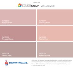 the color scheme for sherylin - williams's colorsnap visualizer