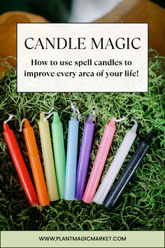 candles with the title candle magic how to use spell candles to improve every area of your life