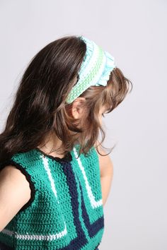 Super fun, oversized headband adorned with adorable multi-color smocking lining the top of the band. The base is covered in a comfortable Classic Cotton Poplin fabric with 3D pleating and ruffling emerging from the smocking detail. A true match when worn with this season's smocked styles. SKU: SS24-AU-AC462S CO151 BAY One Piece Top, African Heritage, Cotton Poplin Fabric, Kids Collection, Women's Wear, Cardigan Top, Poplin Fabric, Swimwear Accessories, Vintage Children