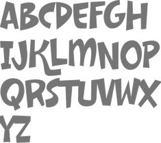 the upper and lower case of an english alphabet, in grey on a white background