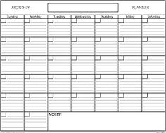 a blank calendar is shown with the date and month numbers in each section, as well as