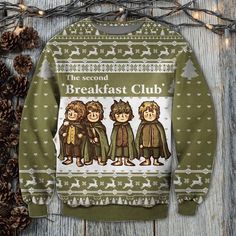 the second breakfast club ugly sweater