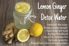 Cleanse Your Body and Burn Fat with this Lemon Ginger Detox Water -- Whether you’re trying to lose weight, or just want to look and feel your best, one of the best ways to do so is by making some lemon ginger detox water. It’s incredibly... LIVELOVEFRUIT.COM Lemon Ginger Detox Water, Ginger Detox Water, Ginger Detox, Lemonade Diet, Water Detox, Master Cleanse