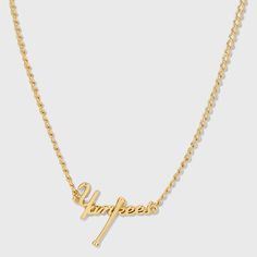 Elevate your game day style with the Bijoux Sport by Luv Aj MLB Nameplate Necklace. Regardless of which team you’re rooting for, we’ve got the perfect pieces to help you show off your team spirit. This necklace features a sleek nameplate crafted from high-quality gold-plated brass, ensuring durability and a polished metal finish. The necklace is adorned with an eye-catching logo charm of your favorite MLB team. High quality but also affordable, these pieces are built to endure much more than a n Nameplate Necklace Gold, Luv Aj, Nameplate Necklace, Initial Pendant Necklace, Brass Charms, Initial Pendant, Brass Jewelry, Huggies Earrings, Team Spirit