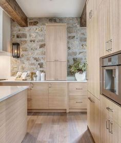 the kitchen is clean and ready to be used as an appliance for cooking