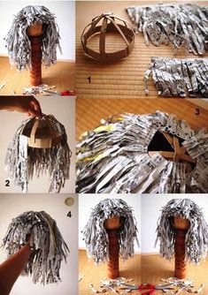 instructions to make a paper mache sculpture