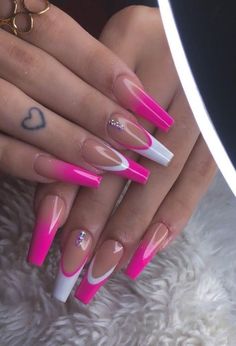 Nails Acrylic Dark, Ombre Nail Art Designs, Long Nail Designs, Long Nail, Nail Art Ombre, Nail Styles, Powder Nails, Nails Acrylic