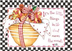 a watercolor painting of a basket filled with cookies and other holiday treats on a white background