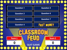 the game screen for classroom fud