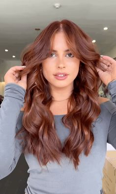 Copper Brown Hair, Cowboy Copper, Red Hair Inspo, Brown Hair Looks, Brown Hair Inspo, Ginger Hair Color, Hair Color Auburn, Copper Hair Color, Long Red Hair