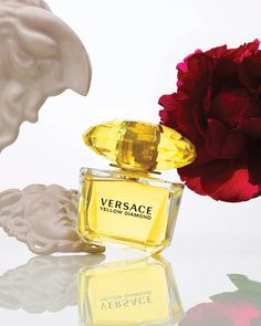 Find VERSACE Yellow Diamonds Eau De Toilette 3.4 Oz on Editorialist. Key Notes:- Top notes: citron from Diamante, pear sorbet, bergamot, neroli- Middle notes: orange blossom, freesia, mimosa, nymphea- Base notes: ambery woods, palo santo wood, muskAbout The Fragrance:Yellow Diamond is crafted as a pure, transparent and airy floral fragrance, sparkling and intense as the yellow color, while being luxurious and feminine like a diamond. Its composition opens with luminous freshness of lemon, bergamot, neroli and pear sorbet. The heart features airy orange blossom, freesia, mimosa and water lily. The base is made of amber, precious musk and guaiac wood. Pear Sorbet, Versace Fragrance, Versace Eros Pour Femme, Versace Bright Crystal, Yellow Diamonds, Versace Collection, Fragrance Collection