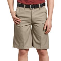 These shorts have a classic fit that sits slightly below the waist. The FlexWaist® adjustable waistband allows your child to create a custom fit for even more comfort. This pair of shorts features easy care stain release, resists wrinkles, and mechanical stretch fabric for comfort and movement. No exterior logo. Sits slightly below the waist, classic fit through seat & thigh 7.75 oz. Twill, 65% polyester/35% cotton This pair of shorts is great for going to class, then to the playground and f Spelling Bee Costume, After School Activities, Preppy Shorts, School Shorts, Bee Costume, Afterschool Activities, Desert Sand, Twill Shorts, Student Fashion